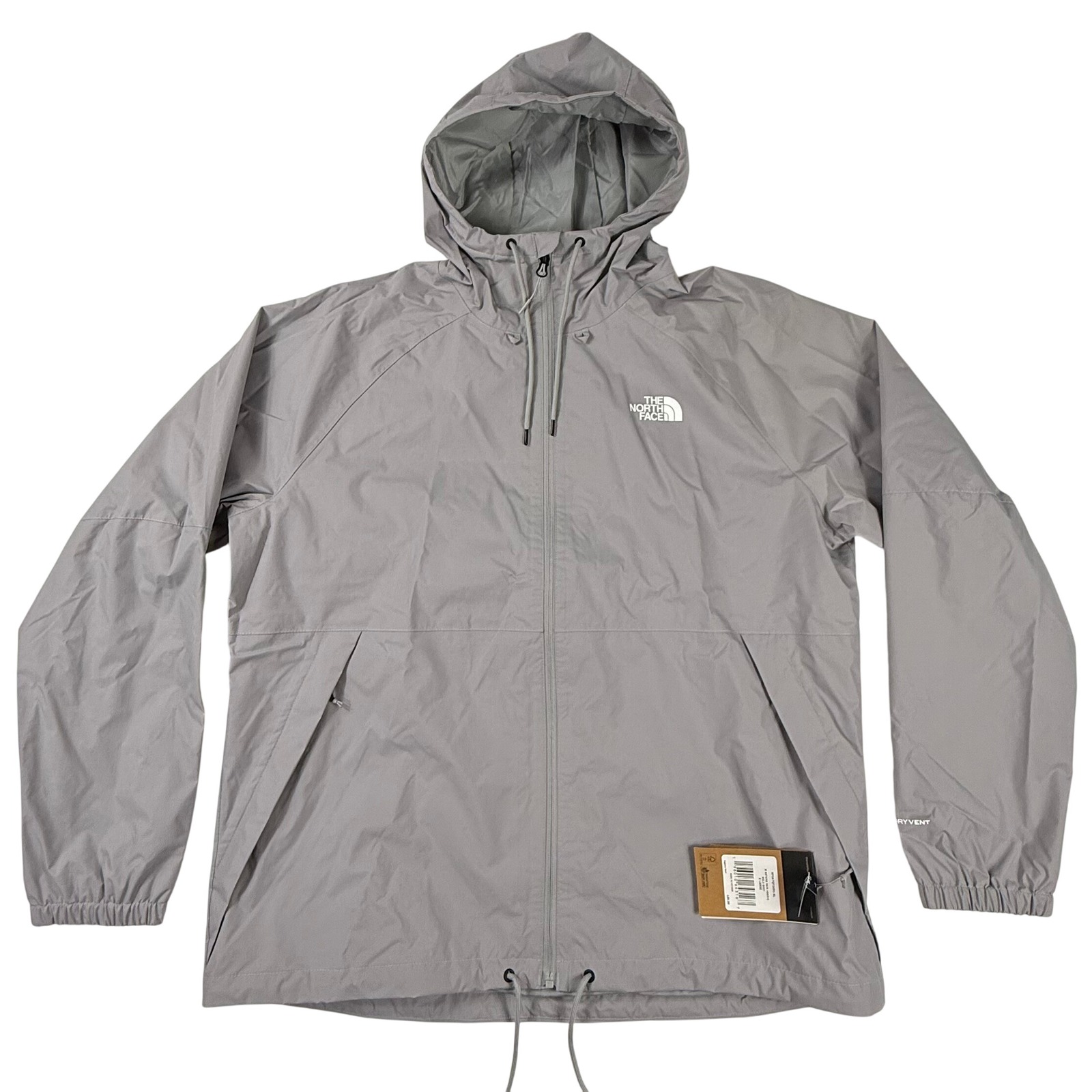 The North Face Mens Antora Rain Hoodie Meld Grey Dryvent Jacket Xl Nf0a7qf3a91